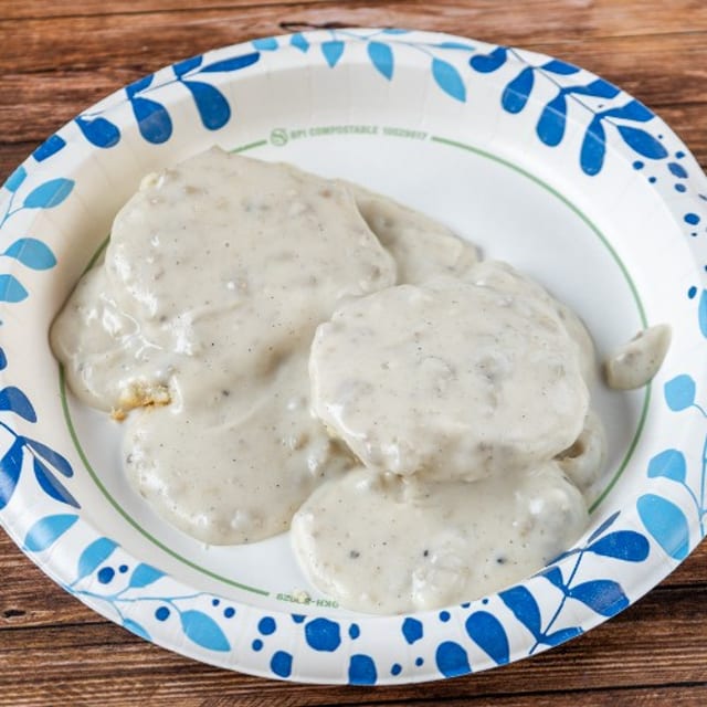Whole Order of Biscuit and Gravy Includes 2 Biscuits and Gravy.