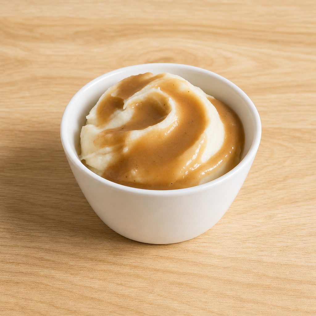 Mashed Potatoes with Gravy.
